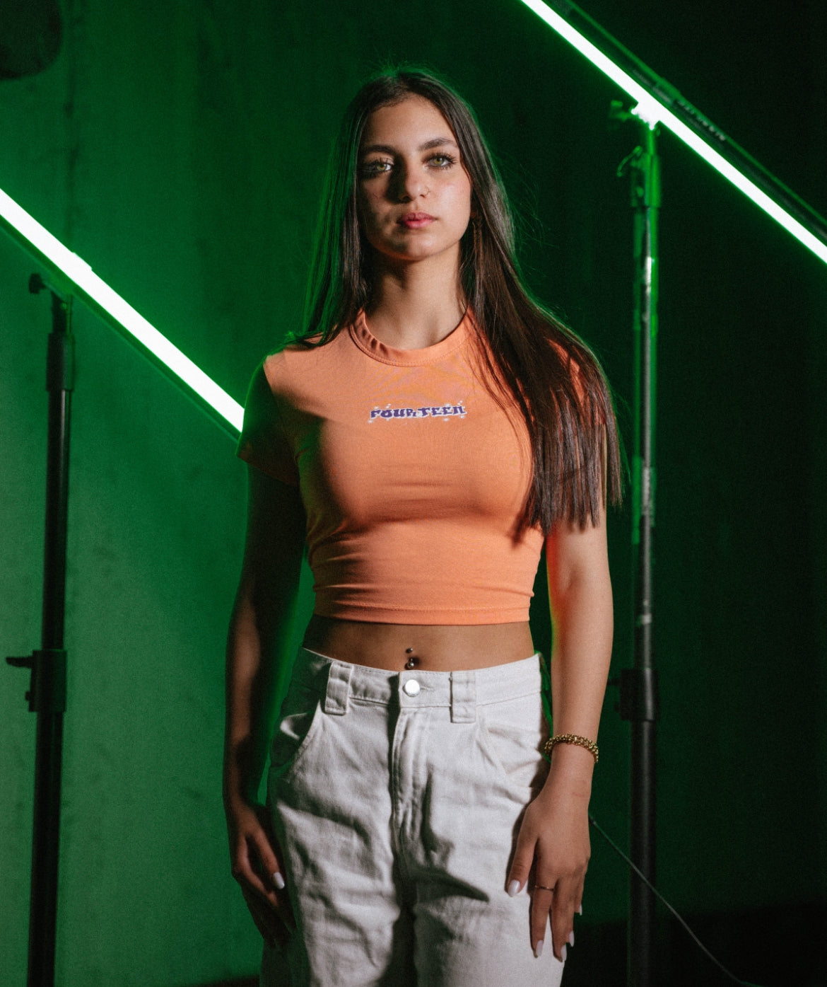 ORANGE CROP TOP