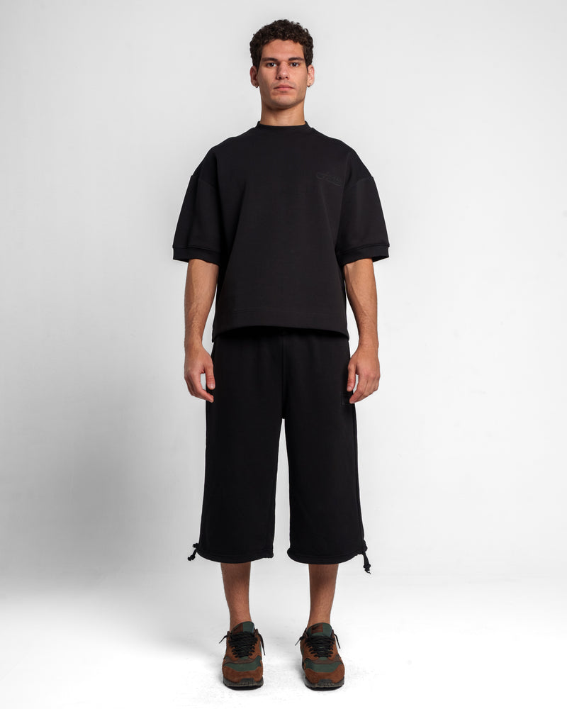 EMBROIDERY T SHIRT  BLACK