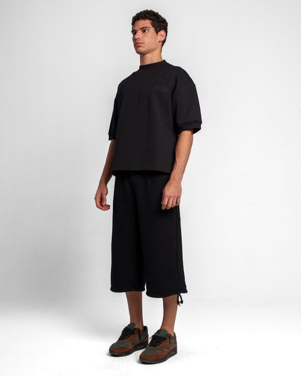 EMBROIDERY T SHIRT  BLACK