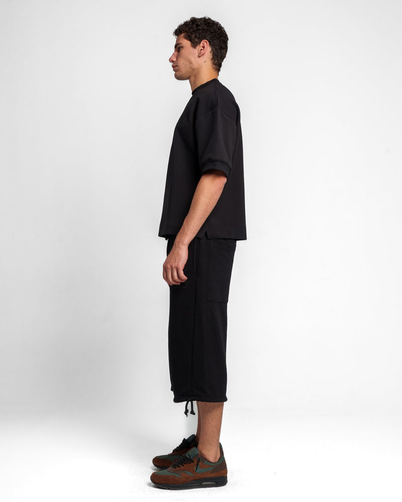 EMBROIDERY T SHIRT  BLACK