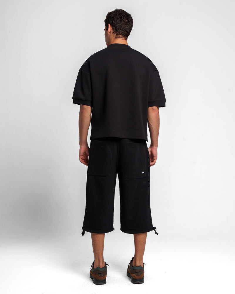 EMBROIDERY T SHIRT  BLACK