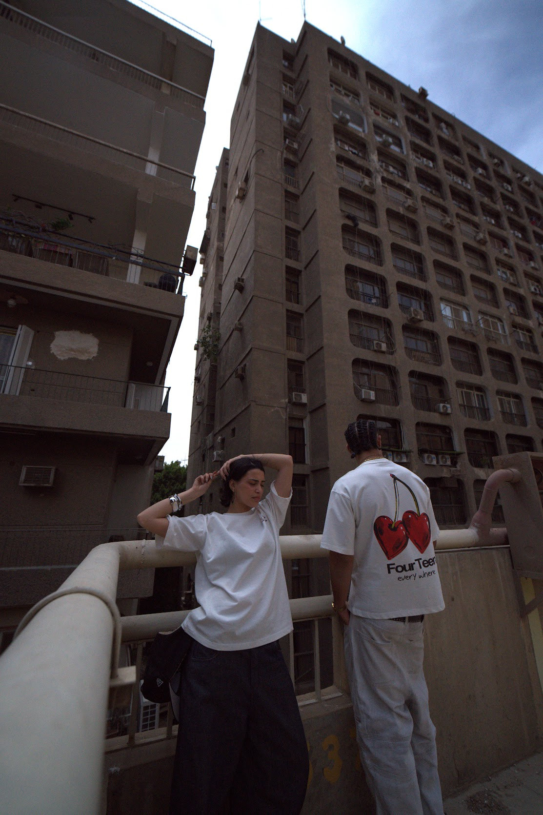 HEART CHERRIES WHITE T-SHIRT