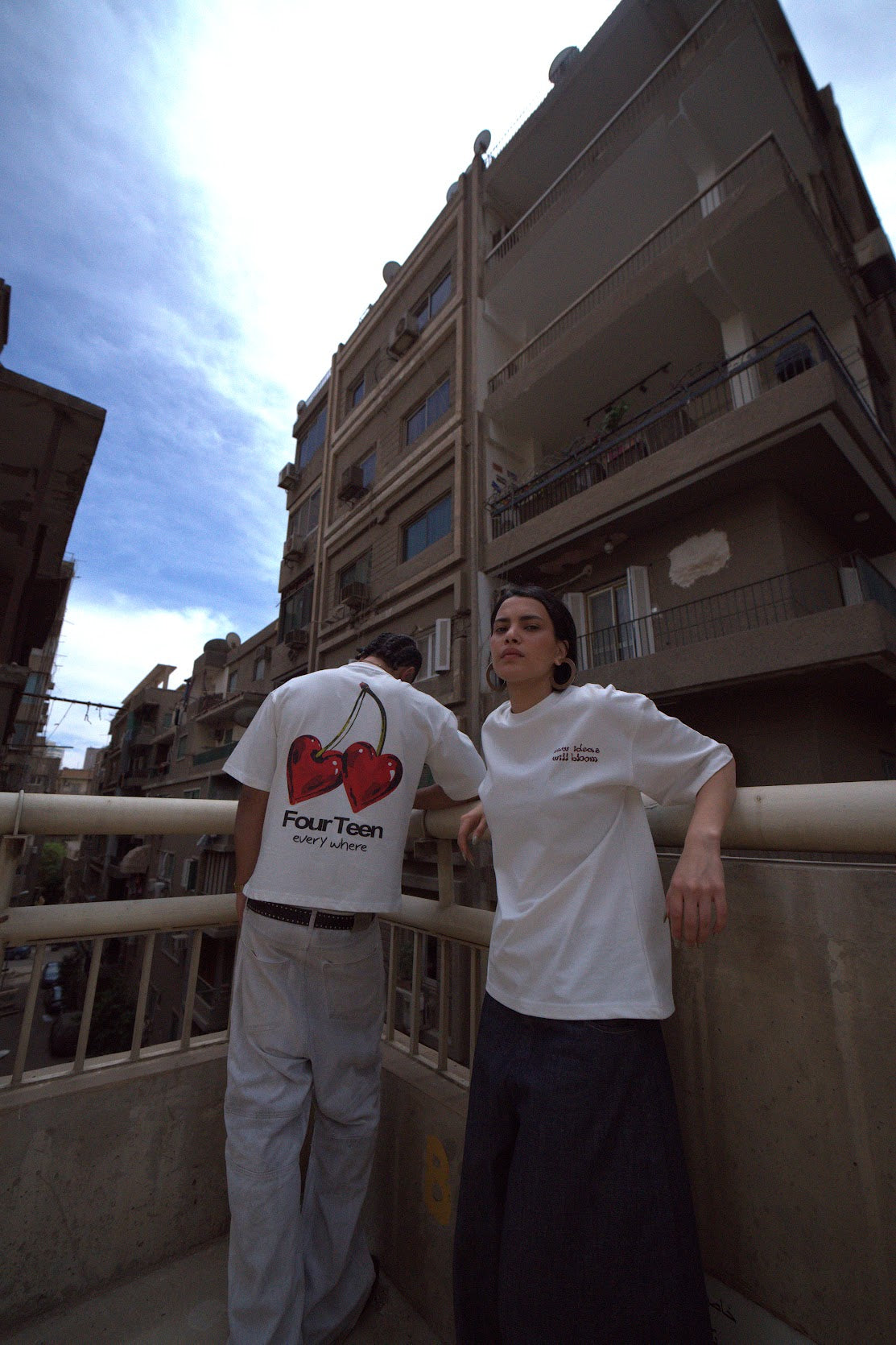 HEART CHERRIES WHITE T-SHIRT