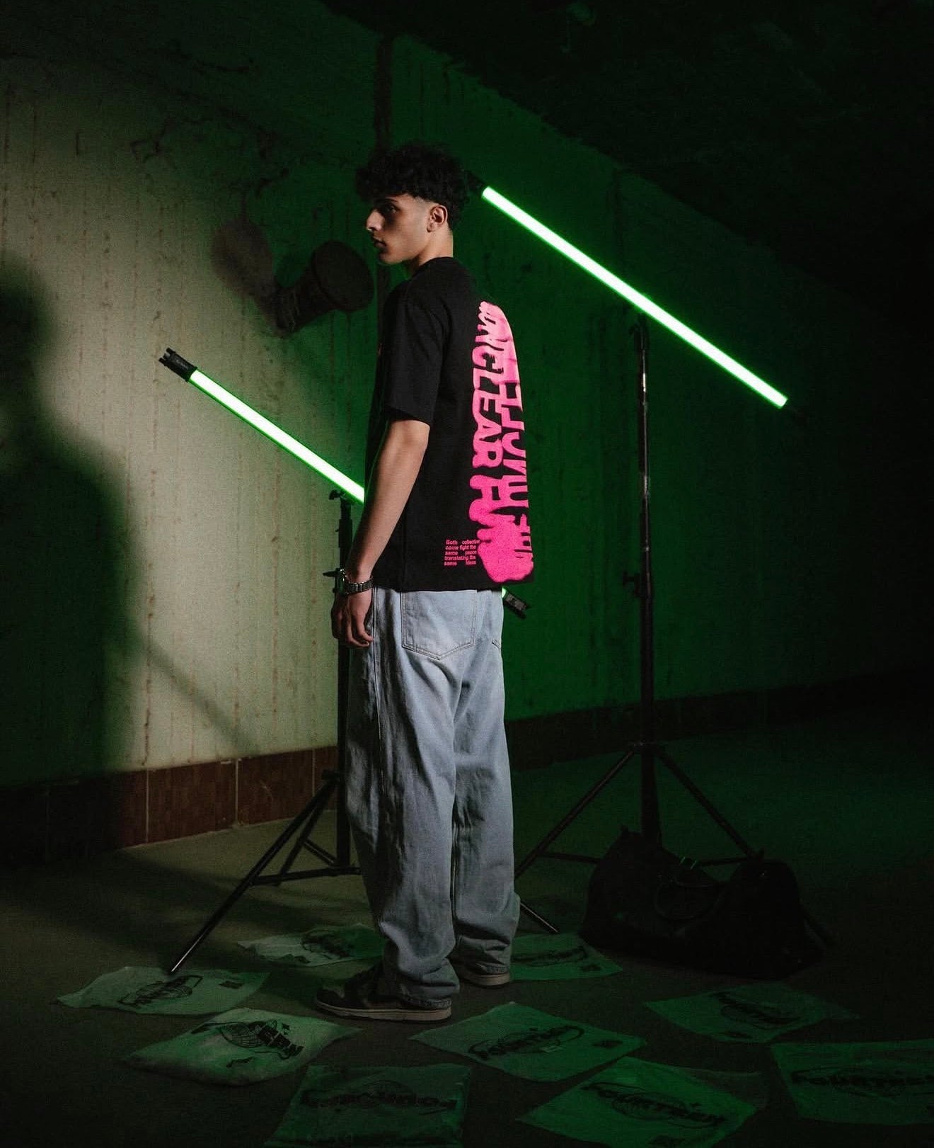 UN MARKED T SHIRT BLACK