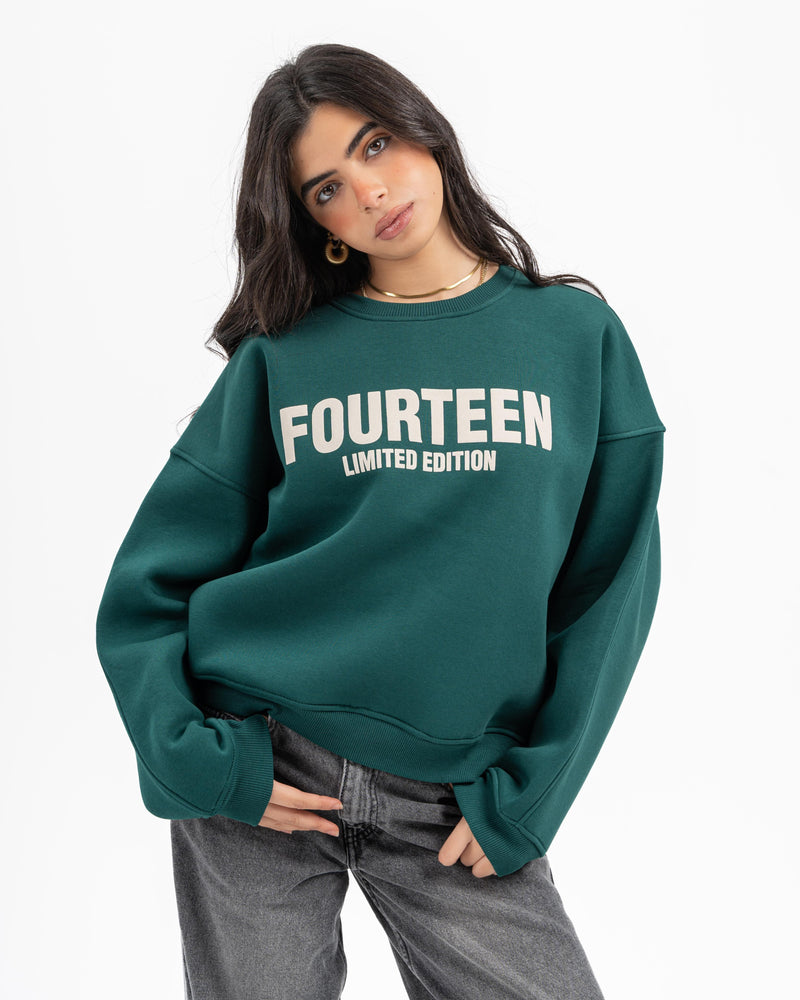 FOURTEEN CREWNECK OLIVE