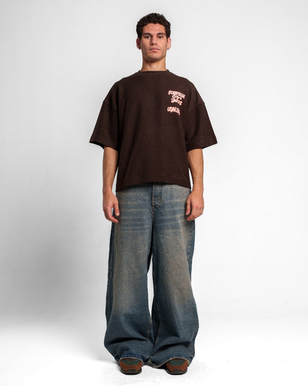 FOURTEEN CITY T SHIRT BROWN