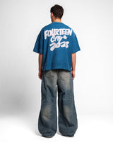 FOURTEEN CITY T SHIRT BLUE SAPPHIRE