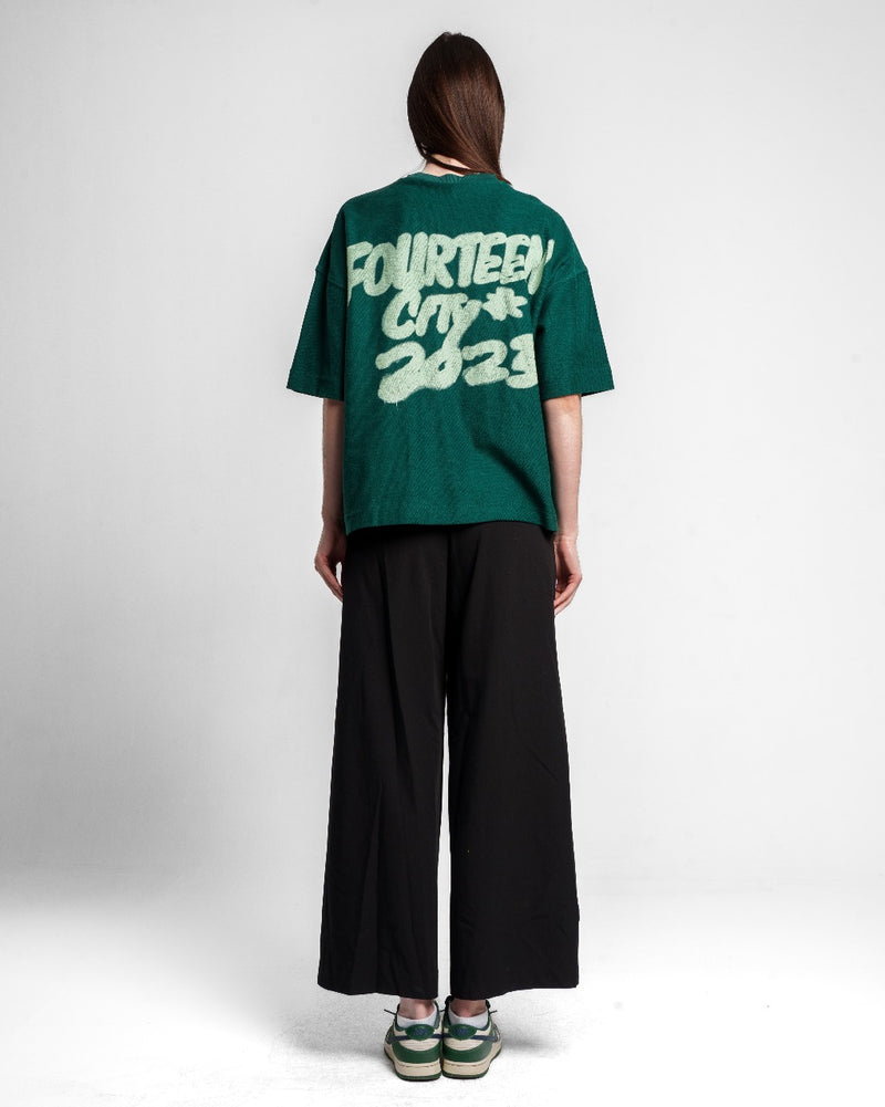 FOURTEEN CITY T SHIRT TEAL