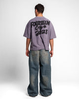 FOURTEEN CITY T SHIRT DARK GREY