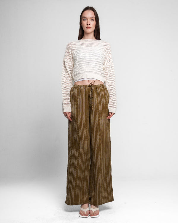 OFF SHOULDER KNITTED TOP WHITE