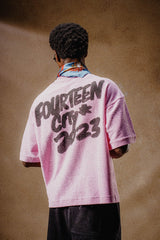 FOURTEEN CITY T SHIRT ROSE