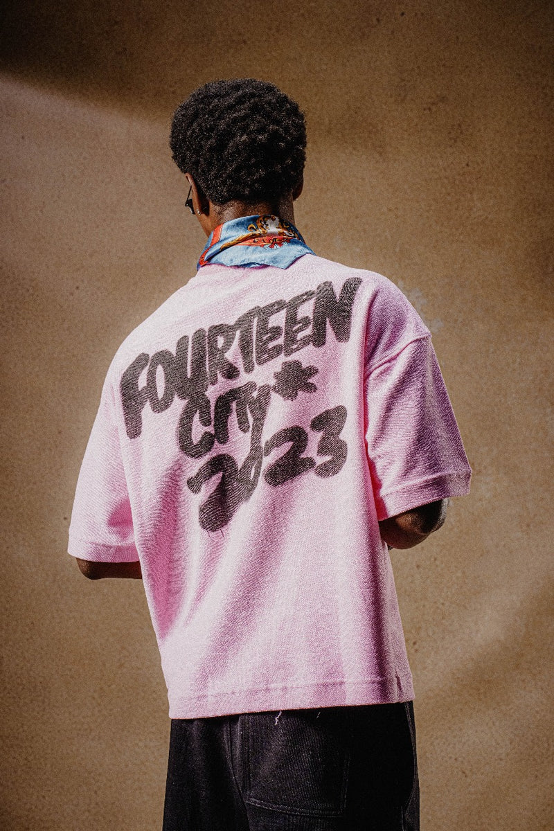 FOURTEEN CITY T SHIRT ROSE