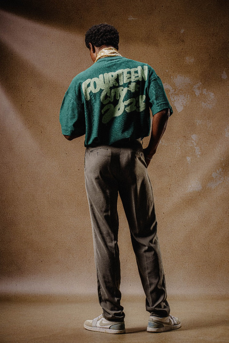 FOURTEEN CITY T SHIRT TEAL