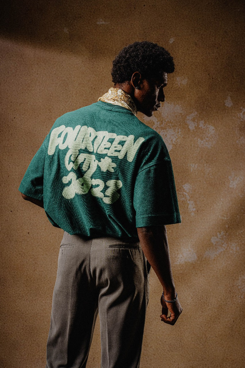 FOURTEEN CITY T SHIRT TEAL