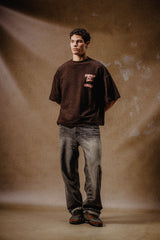 FOURTEEN CITY T SHIRT BROWN