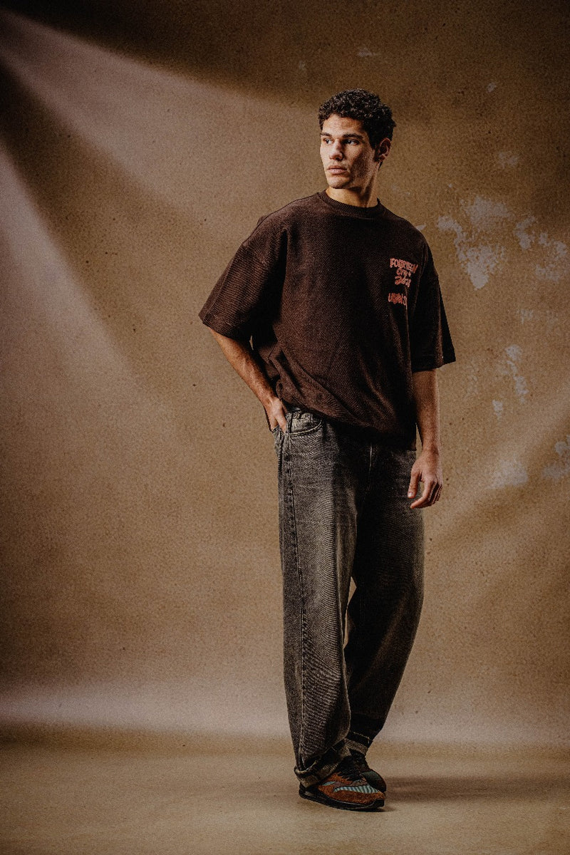 FOURTEEN CITY T SHIRT BROWN