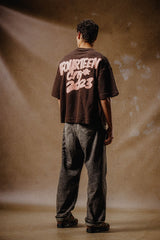 FOURTEEN CITY T SHIRT BROWN