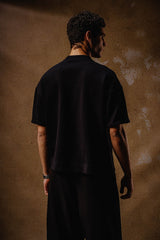 EMBROIDERY T SHIRT  BLACK