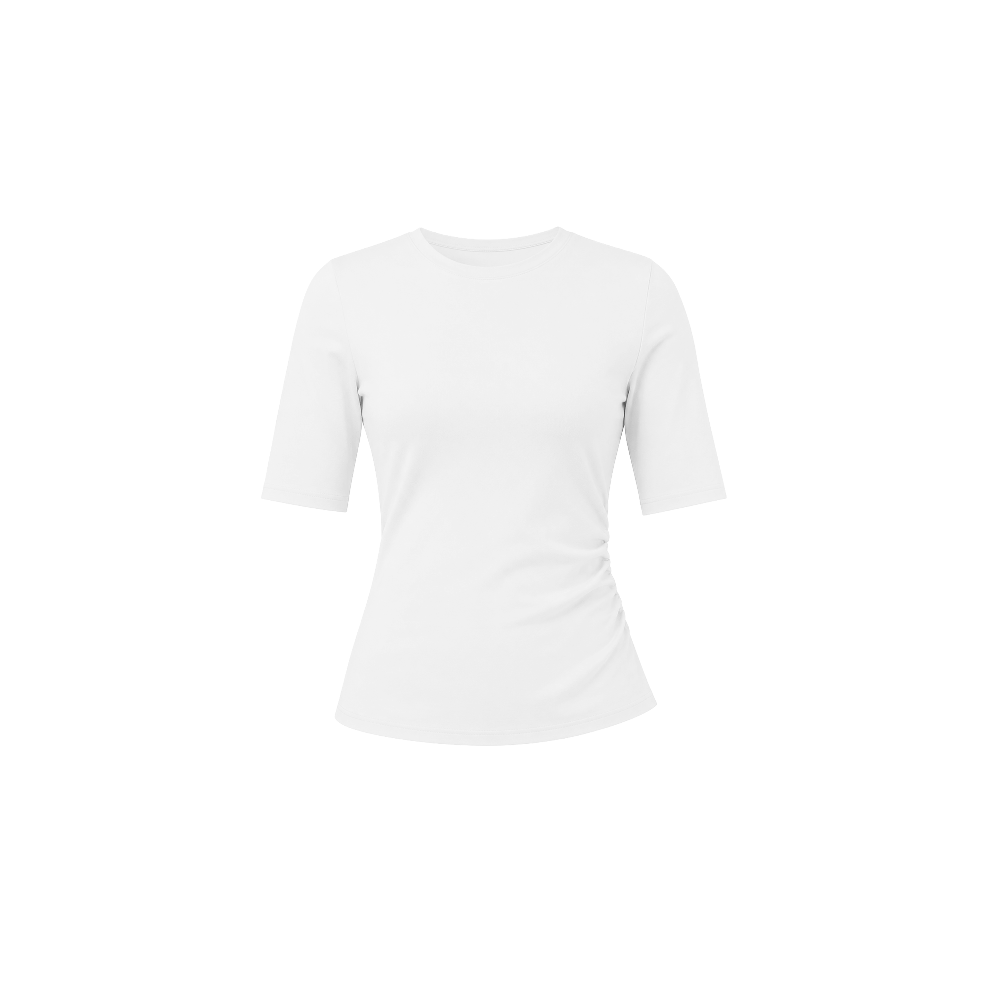 FITTED INTERLOCK T SHIRT WHITE