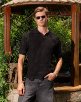 KNITTED POLO 205 BLACK