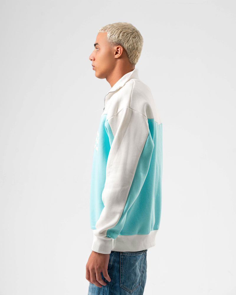 BABY BLUE QUARTER ZIP