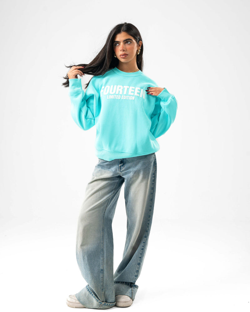 BABY BLUE FOURTEEN CREWNECK