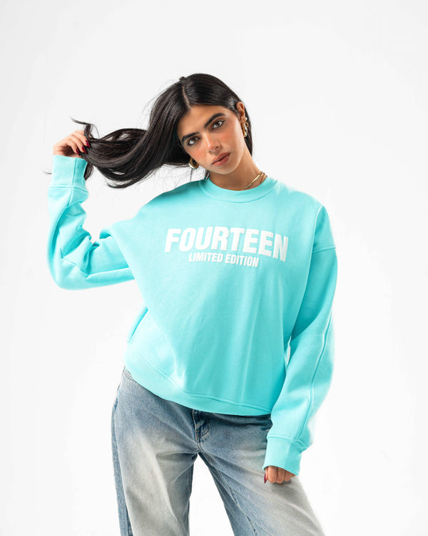 BABY BLUE FOURTEEN CREWNECK