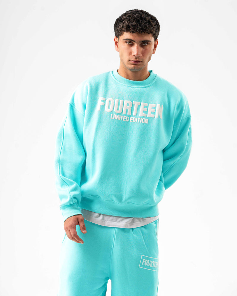 BABY BLUE FOURTEEN CREWNECK