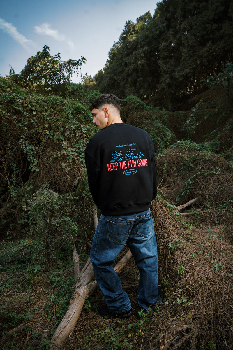 FIESTA CREWNECK BLACK