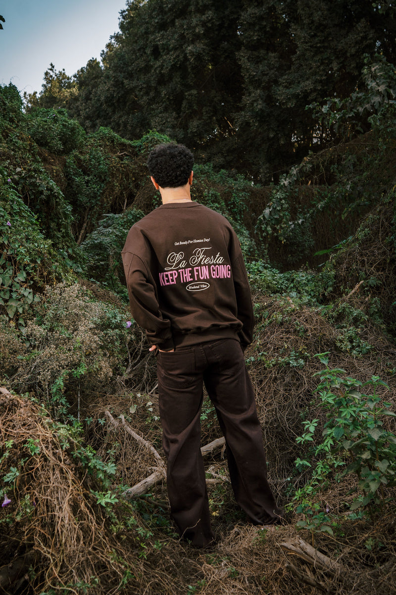 FIESTA CREWNECK BROWN