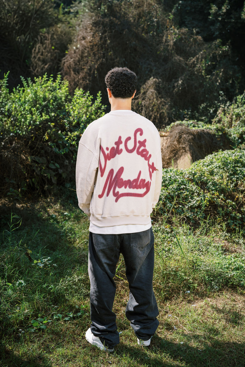 STATMENT CREWNECK BEIGE