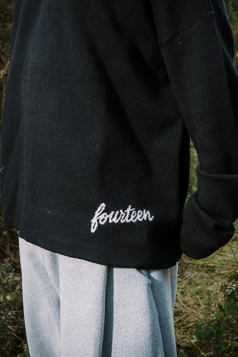 FOURTEEN STUDIO KNITTED SWEATER BLACK