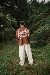 FOURTEEN STUDIOS KNITTED SWEATER BROWN