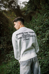 EMBROIDERY KNITTED SWEATER WHITE