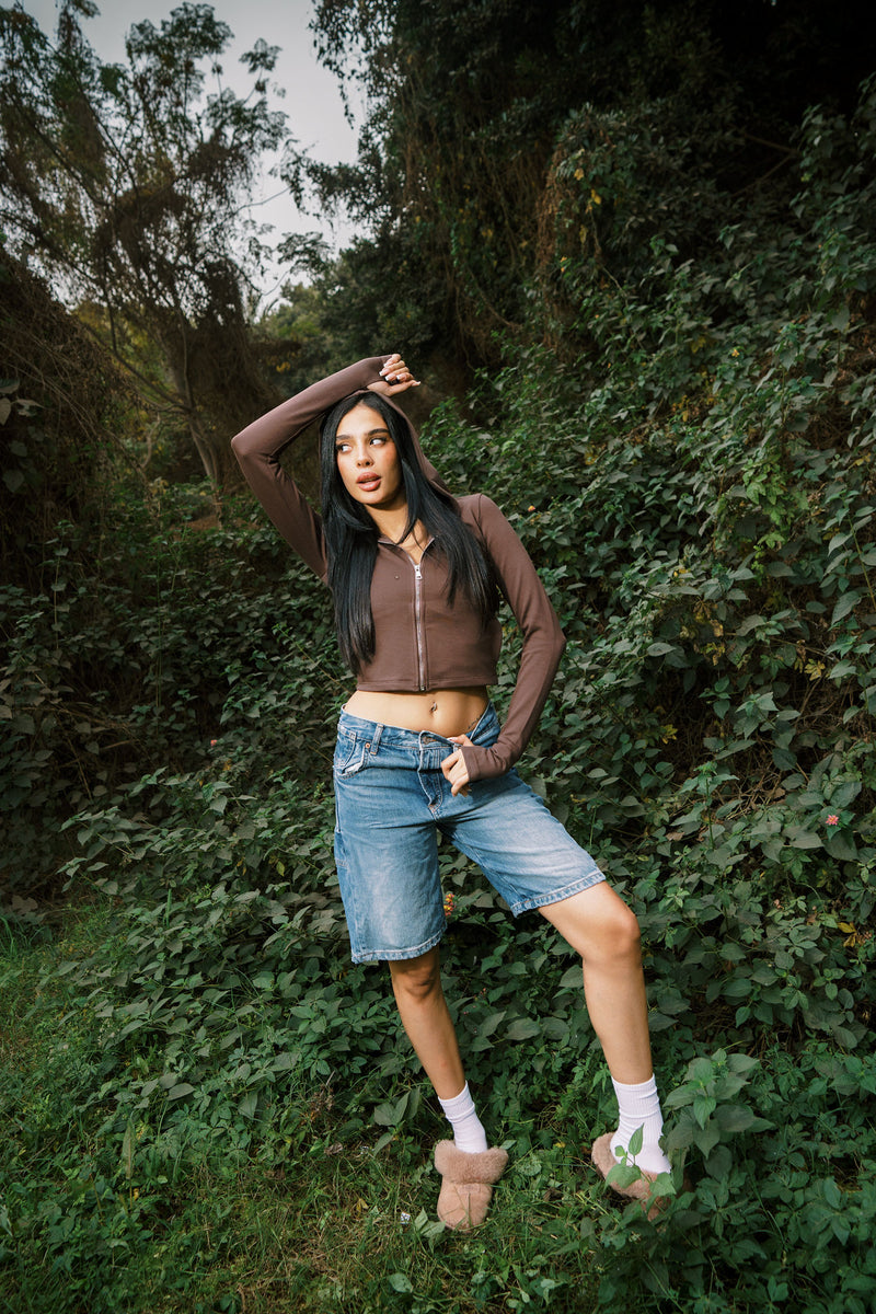 MINI JACKET 02 BROWN