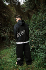 EMBROIDERY HODDIE BLACK