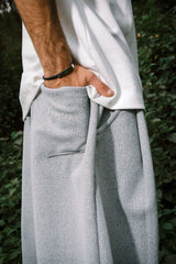 WOOL PANTS GREY