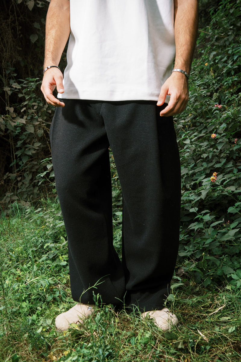 WOOL PANTS BLACK
