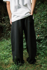 WOOL PANTS BLACK