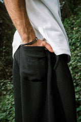 WOOL PANTS BLACK