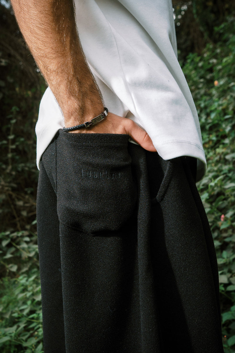 WOOL PANTS BLACK