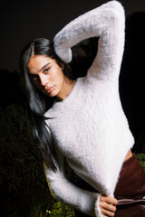 MOHAIR TOP WHITE