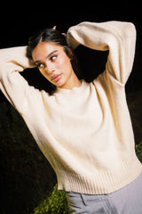KNITTED SWEATER BEIGE