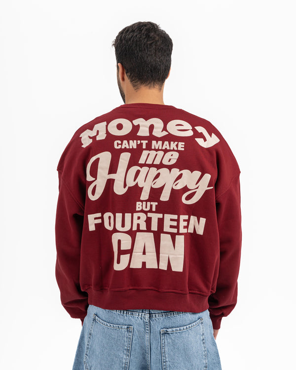 FOURTEEN CREWNECK BURGUNDY