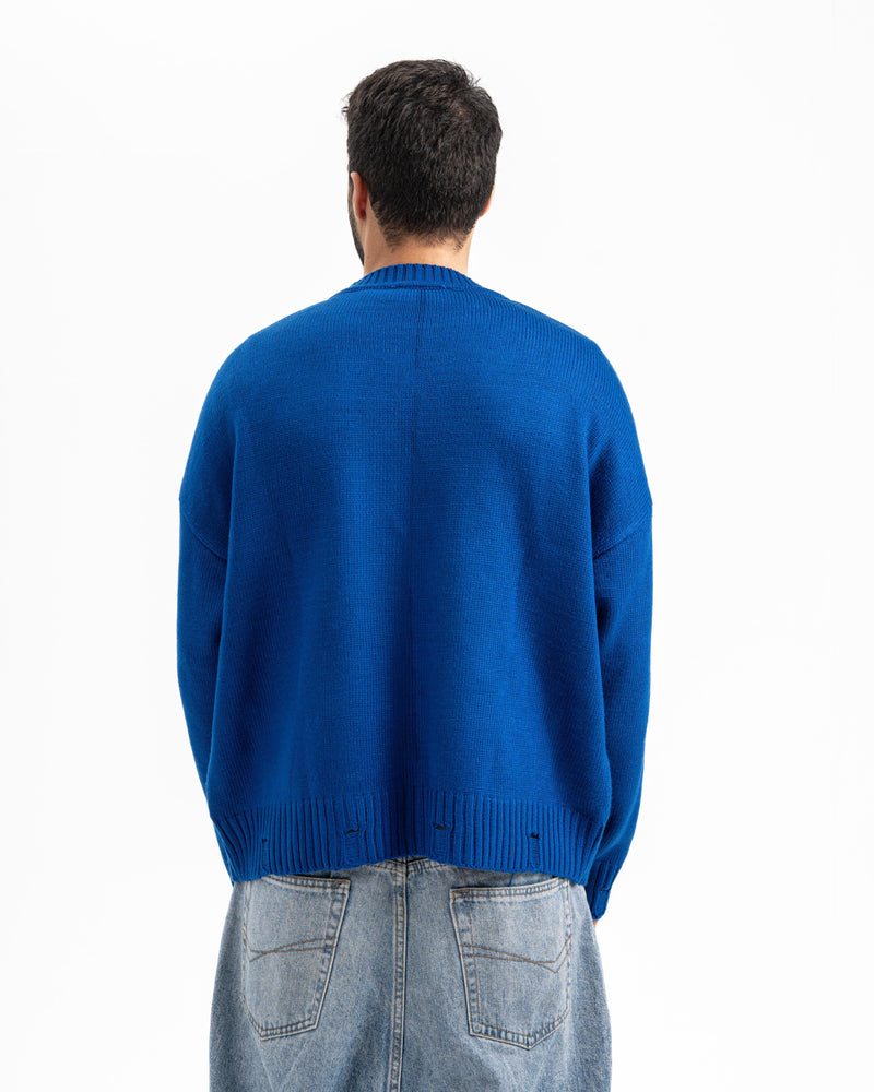 FOURTEEN KNITTED SWEATER ROYAL BLUE