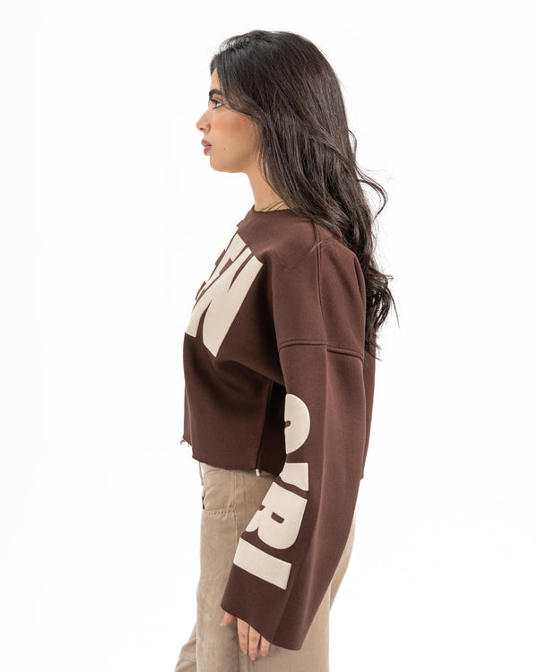 FOURTEEN GIRL CREWNECK BROWN