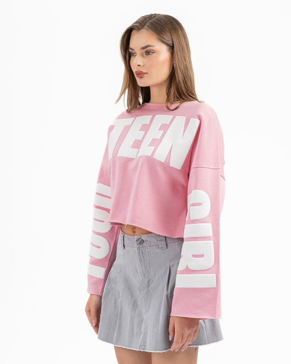 FOURTEEN GIRL CREWNECK ROSE