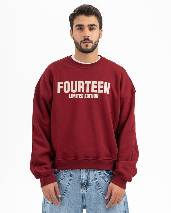 FOURTEEN CREWNECK BURGUNDY